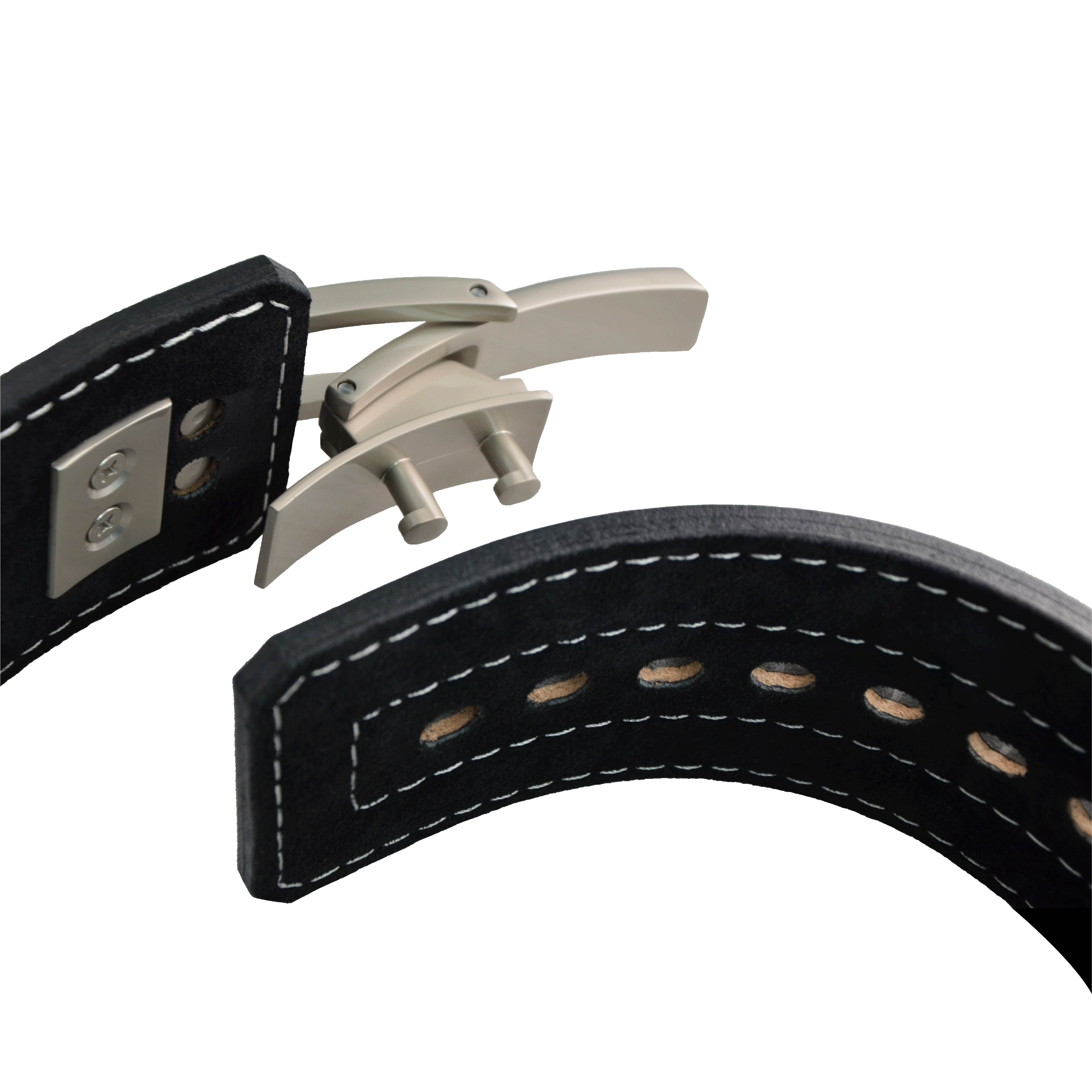 10mm Multi Adjustable Lever Texas Saddle Leather Powerlifting Belt